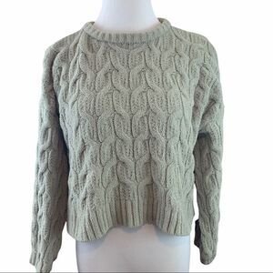 Moon & Maddison chunky knit boxy cropped sweater